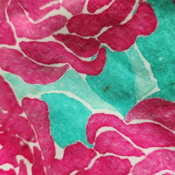 Vineyard Vines Girls Kentucky Derby Silk Blend Dress Painted Roses Size 6 - Picture 4 of 8